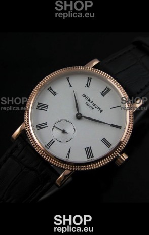 Patek Philippe Calatrava Japanese Mens Watch in Rose Gold