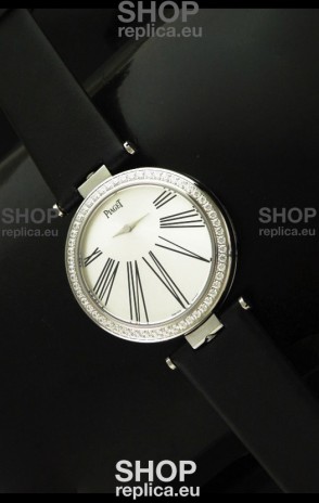Piaget Altiplano Duo Dual Swiss Ladies Watch with Diamonds Bezel