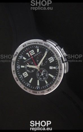 Porsche Design Flat Six P'6320 Japanese Watch in Black