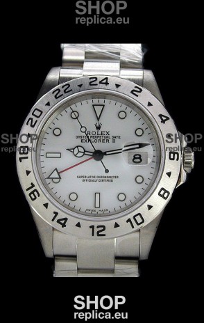 Rolex Explorer II Swiss Replica Automatic Watch in White