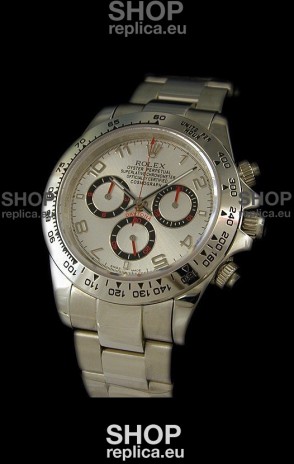 Rolex Daytona Cosmograph Swiss Replica Watch in White Dial