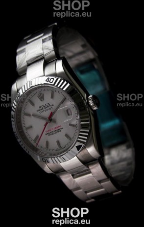 Rolex Datejust Turn O Graph Replica Watch in Black Dial