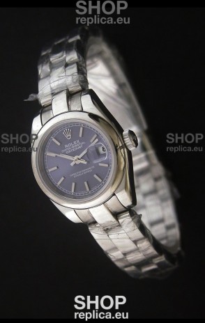 Rolex Datejust Oyster Perpetual Superlative ChronoMeter Japanese Watch in Blue Dial