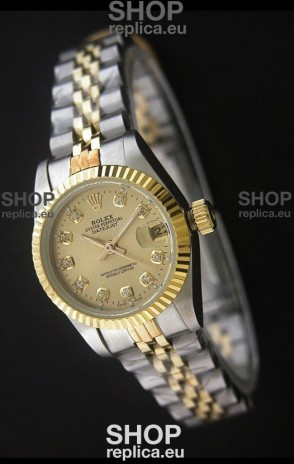 Rolex Datejust Oyster Perpetual Superlative ChronoMeter Japanese Gold Watch 