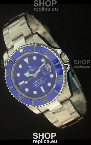 Rolex Submariner Swiss Replica Watch in Blue Ceramic Bezel