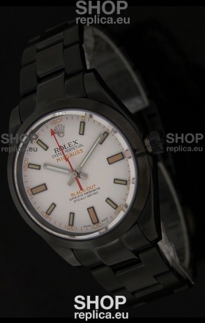 Rolex White Milgauss Black-Out Swiss Replica Watch