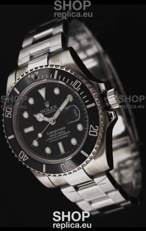 Rolex Submariner Swiss Replica Watch in Black Bezel - Ceramic Bezel Watch