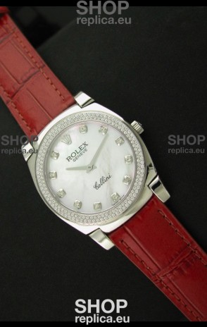 Rolex Cellini Japanese Replica Watch in Diamond Hour Markers