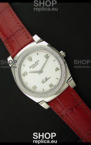 Rolex Cellini Japanese Replica Watch in Numeral and Stick Hour Markers