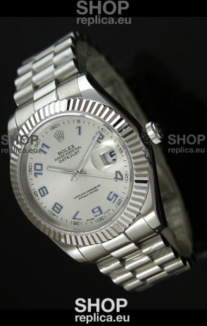 Rolex Replica Datejust Mens Japanese Watch in Arabic Numerals Dial - 41MM