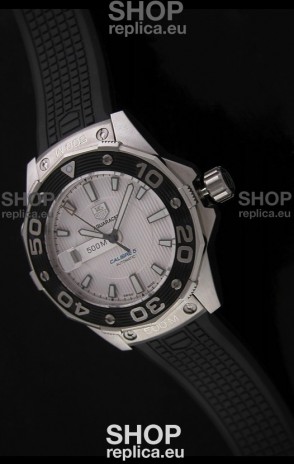 Tag Heuer Grand Carrera Caliber 5 Swiss Watch in White Dial