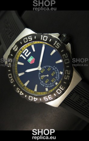 Tag Heuer Formula 1 Japanese Replica Watch in Quartz Movement - Yellow Dial Borders