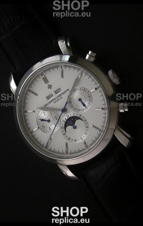 Vacheron Constantin Perpetual Calendar Japanese Watch in Silver Dial