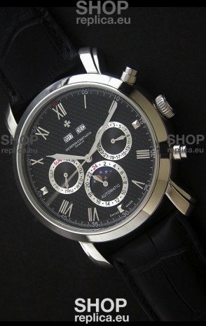 Vacheron Constantin Perpetual Calendar Japanese Watch in Black Dial