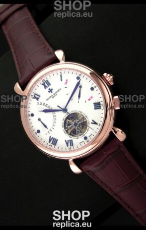 Vacheron Constantin Reserve Tourbillon Japanese Replica Watch in Rose Gold