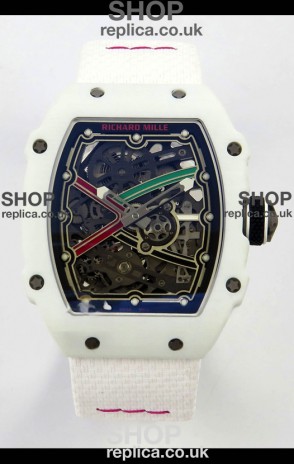 Richard Mille RM67-02 White NTPT 37 Grams CRMA7 Clone Movement 