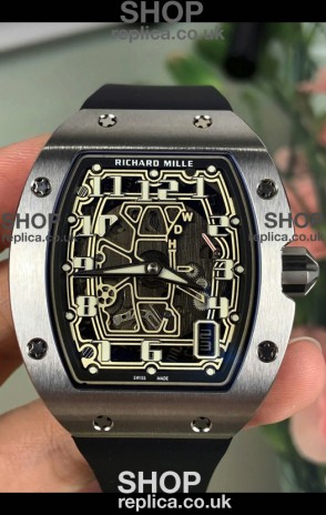 Richard Mille RM67-01 Titanium Extra-Flat Black Strap Super Clone Watch 