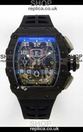 Richard Mille RM11-03 Black Carbon TPT Case Super Clone Watch 