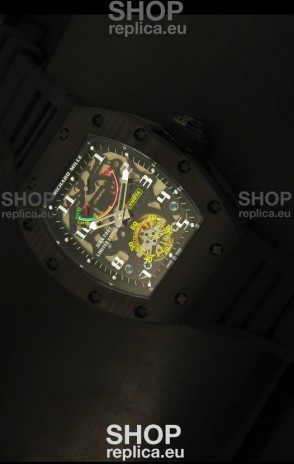 Richard Mille RM036 Jean Todt Forged Carbon Bezel Titanium Watch - All Black Edition