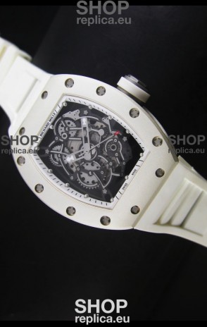 Richard Mille RM055 Bubba Watson Swiss Replica Watch in White