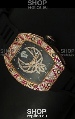 Richard Mille RM051 Tourbillon Swiss Watch in Pink Gold Case