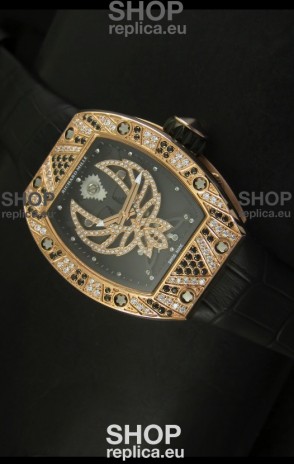 Richard Mille RM051 Tourbillon Swiss Watch in Pink Gold Case