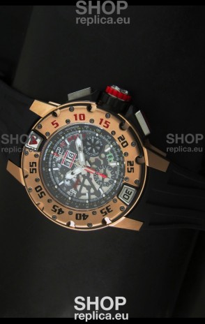 Richard Mille RM032 Swiss Watch in Pink Gold Finish