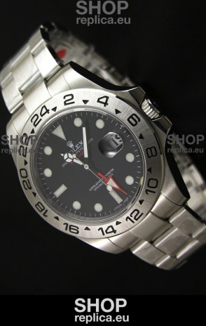 Rolex Explorer II Japanese Replica Automatic Black Steel Watch 43MM