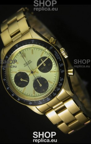 Rolex Daytona 6263 Cosmograph Metallic Dial in Gold Case