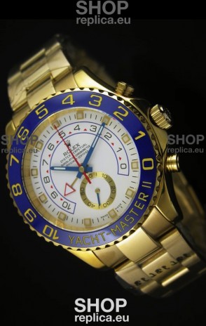 Rolex Yachtmaster II Yellow Gold - 1:1 Ultimate Replica (Working Stopwatch)