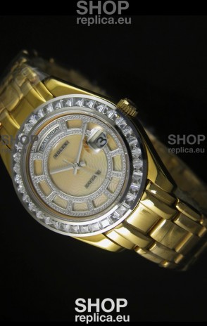 Rolex Day Date Swiss Watch in Rose Gold Case