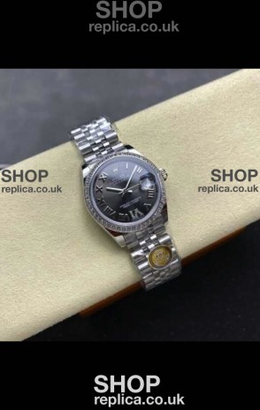 Rolex Super Clone Datejust 31MM Grey Dial Jubilee Super Clone Watch