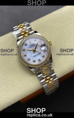 Rolex Super Clone Datejust 31MM Pearl Dial Yellow Gold Super Clone Watch 