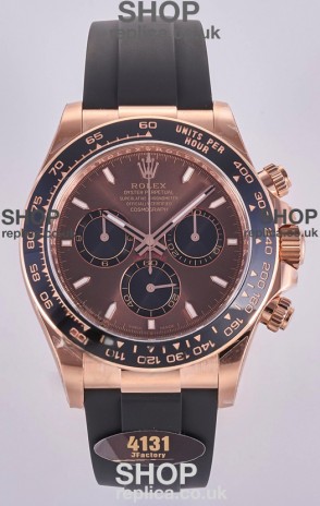 Rolex Daytona 126515 Brown Dial Stick Markers FREE SPRUNG MVMT Super Clone Watch 
