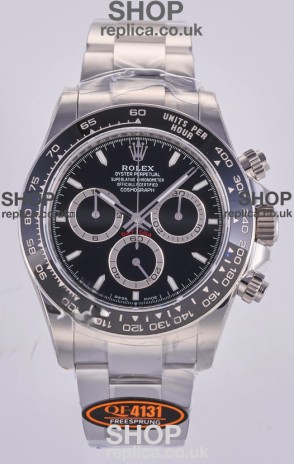 Rolex Daytona 126500 Black Dial Stick Markers FREE SPRUNG MVMT Super Clone Watch 