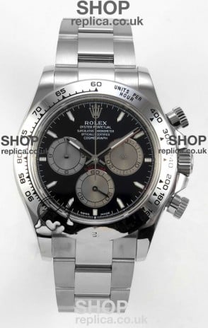 Rolex Daytona 126509 Black Dial Stick Markers FREE SPRUNG MVMT Super Clone Watch 