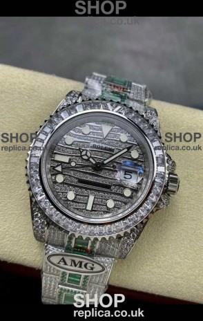 Rolex GMT Masters II Iced Out Dial and Casing Super Clone Watch