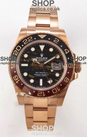 GMT Masters 126715CHNR Tiger Iron Dial Cal.3285 FREE SPRUNG MVMNT Super Clone 