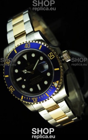 Rolex Submariner Swiss Replica Watch in Two Tone Case - Super Luminous Markers