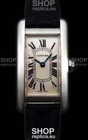 Cartier Tank Americaine Ladies Swiss Quartz Watch 1:1 Mirror Replica