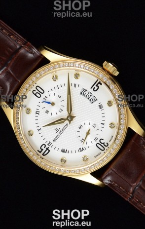 Jaeger LeCoultre Master Control Yellow Gold Swiss Replica Watch 