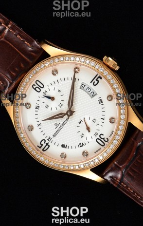 Jaeger LeCoultre Master Control Rose Gold Swiss Replica Watch 