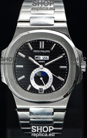 Patek Philippe Nautilus 5726A 1:1 Mirror Swiss Watch Black Dial