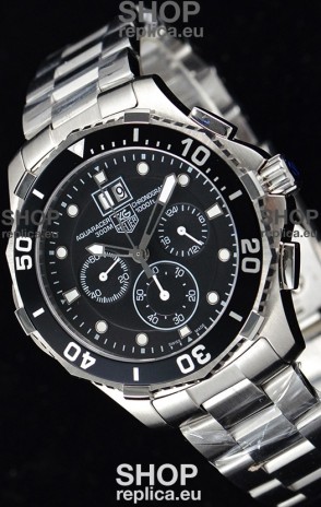Tag Heuer Aquaracer Chronograph Swiss Quartz Black Dial Watch 