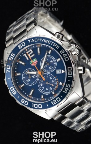 Tag Heuer Formula 1 Chronograph Swiss Quartz Replica Watch Blue Dial 