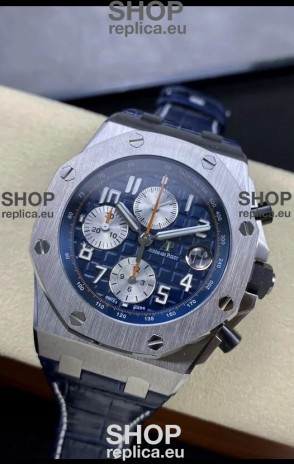 Audemars Piguet Royal Oak Offshore Blue Dial Chronograph 1:1 Mirror Replica Watch - 904L Steel