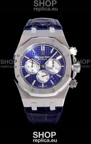 Audemars Piguet Royal Oak Chronograph Blue Dial 904L Steel 1:1 Mirror Replica