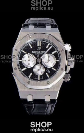 Audemars Piguet Royal Oak Chronograph Black Dial 904L Steel 1:1 Mirror Replica