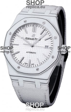 Audemars Piguet Royal Oak Ref.15400 Forged Carbon Casing Watch White Dial in 1:1 Mirror Replica