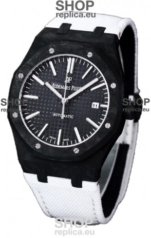Audemars Piguet Royal Oak Ref.15400 Forged Carbon Casing Watch Black Dial in 1:1 Mirror Replica